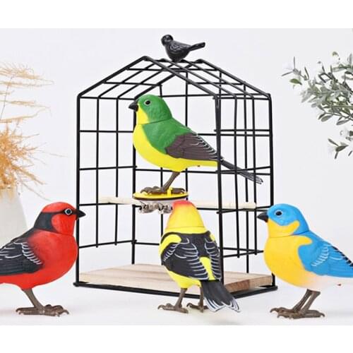 Singing Bird Interactive Electronic Toys Simulation Wrist Bird Light Voice Control Music Finger Ring Birds Kids Educational Toys