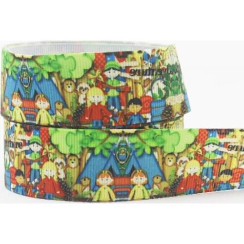 [IuBuFiGo] New 10yd 1" Childrens Playground ribbon 25mm Hair bow Kids Tape X1778 Free shipping