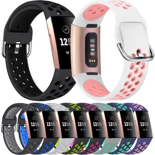 Essidi Quality Silicone Bands For Fitbit Charge 3 4 Watch Sports Bracelet Strap Loop For Fitbit Charge 4 3 3 SE Wristband Correa