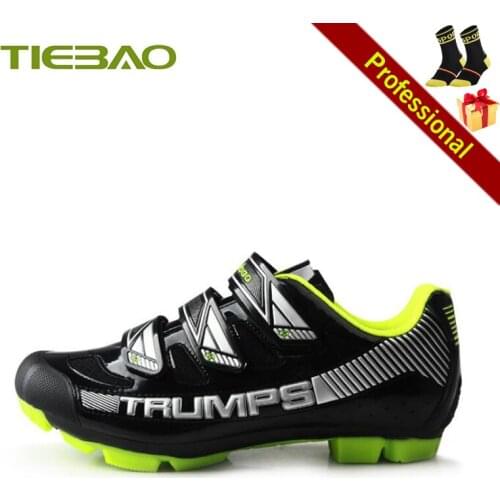 Tiebao Mountain Bike Sneakers Male Famale Sapatilha Ciclismo Mtb Cycling Shoes Self-locking Breathable Non-slip Riding Bike Shoe