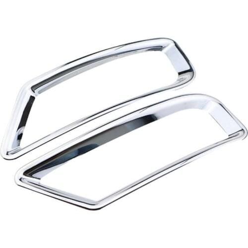 Foal Burning Car ABS Chrome Rear Fog Lamps Cover Back Fog Lights Trim Sticker for Peugeot 3008 2014 2015 Accessories