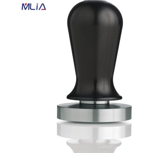 MLIA Calibrated Espresso Coffee Tamper 58mm 51mm 53mm Coffee and Espresso Mat Powder Hammer Spring Loaded Flat Stainless Steel