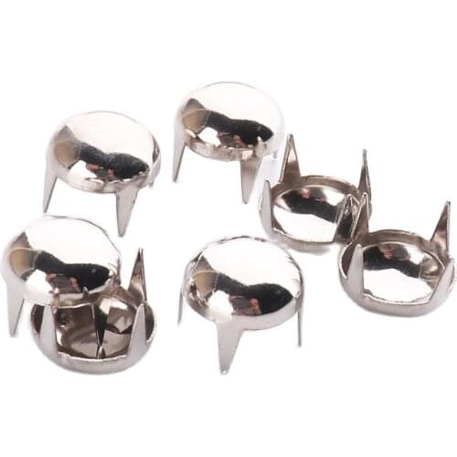 Claw studs 9mm Metal Stud Silver Rivets For Leather Fastener Stud For Garment,Bags,Shoes,Bracelets Accessories Embellishment DIY