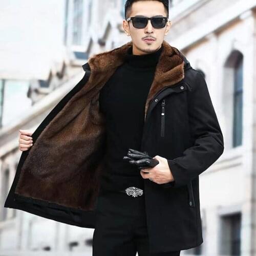 Mens Winter Jacket Parka Faux Fur Lining Coat Men Hooded Coats Jackets Thicken Warm Male Jaqueta De Couro Chaqueta Y126