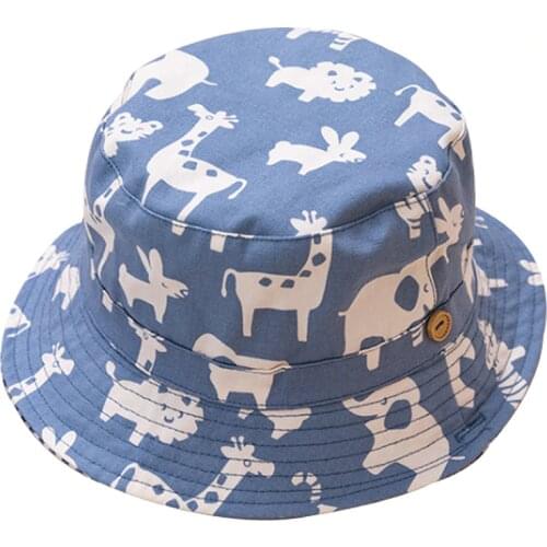 Baby Boy Girl Hat Cap for Children Kids Toddlers Panama Bucket Fishing Floppy Sun Hat Boys Girls Cartoon Fashion 6M-12 Years