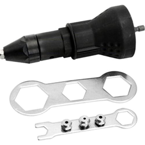 Portable Cordless Rivet Pop-Gun Adaptor Drill Electric Nut Riveting Riveter Adapter Saving Space Labor Saving Convenience