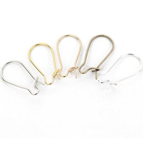 50pcs/lot French Lever Earring hooks Plated Gold Bronze Ear Wires DIY Earrings Findings For Jewelry Making Accessories Supplies