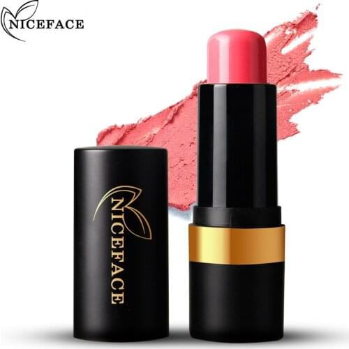 Professional Women Beauty Rouge Paste Smooth Blush Cosmetic Cheek Color Blusher Stick