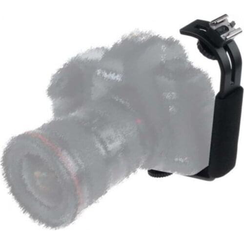 Adjustable Angle D shaped Flash Bracket For Camcorder Mic Microphone Video Light Camera
