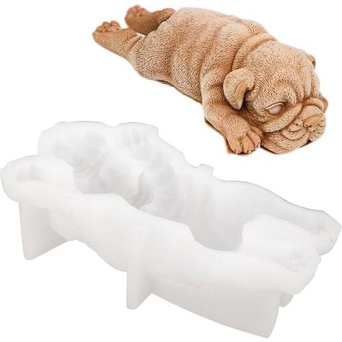 Cute Dog Mould Kitchen Accessories Gadgets Silicone Cake Mold 3D Cookie Plunger