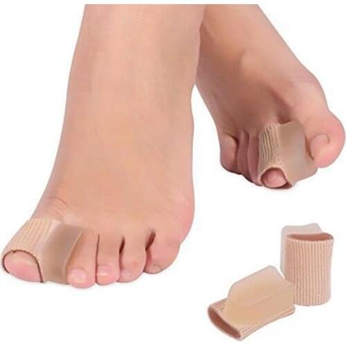 Gel Toe Separators Bunion Corrector for Overlapping Toe Fabric Toe Spacers with Soft Gel Lining for Hallux Valgus