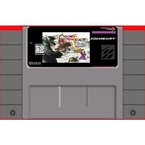 Chrono Trigger 16 bit Big Gray Game Card For USA NTSC Game Player