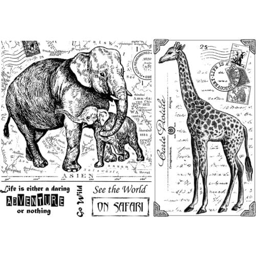 See the world stamp Clear Stamp for Scrapbooking Transparent Silicone Rubber DIY Photo Album Decor 268