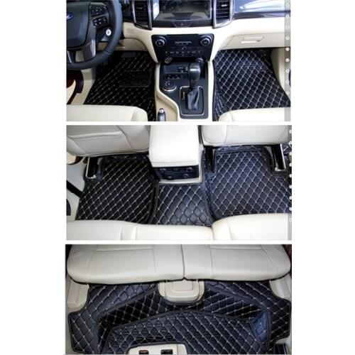 Good quality! Special car floor mats for Ford Everest 7 seats 2019 waterproof car carpets for Everest 2018-2016,Free shipping