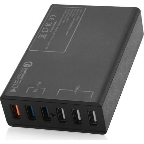 5 Port USB Charger US Plug Phone Travel Wall Chargers Fast For Iphone Huawei Quick Charge Adapter Ipad Tablet Charging