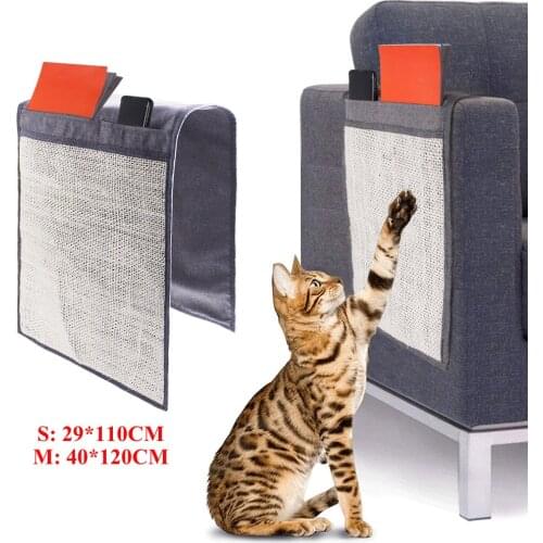 Cats Sofa Protector Pad Cat Scratchers Board Sisal Grinding Claws Mat Paw Care Protecting Coach Furniture Pocket Cover