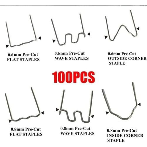 100pcs Hot Stapler Staples For Plastic Welder Car Bumper Repair Welding Machine Hot Melt Welding Tool Car Bumper Welding Patch