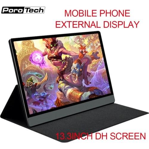 13.3inch 1080P Touch Screen Portable Gaming Monitor Displays for PS3/4 Xbox360 Tablet Display for phone mapping to watch movies