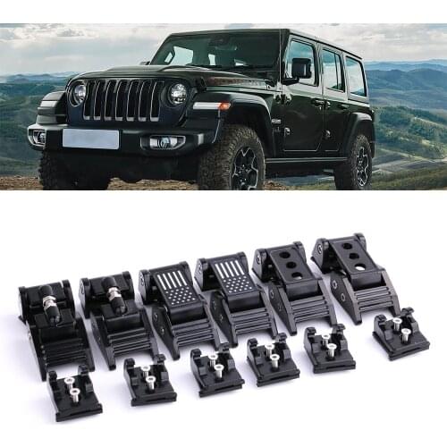 2pcs Engine Hood Latch Locking Cover Catch Buckle Fits for Jeep Wrangler JK 2007-2017