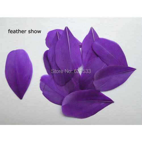 200Pcs/lot!Dark Purple Trimmed Goose Feathers, Feather Petals,Purple Feathers,Trimmed Feathers,Flower Petals,Embllishment,Milli
