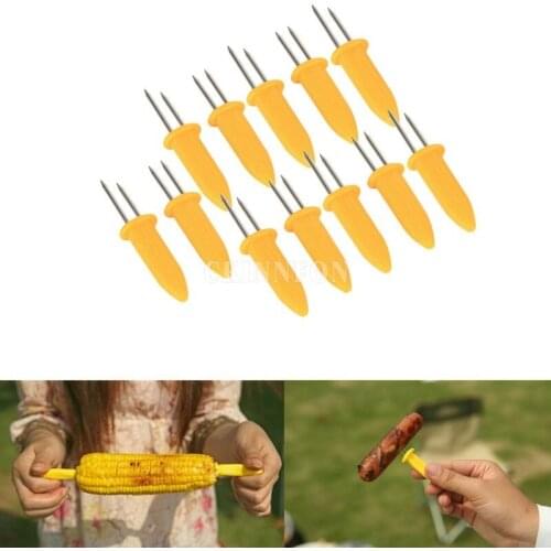 2000Pcs/Lot Safe Clean Corn On The Cob Holders BBQ Prongs