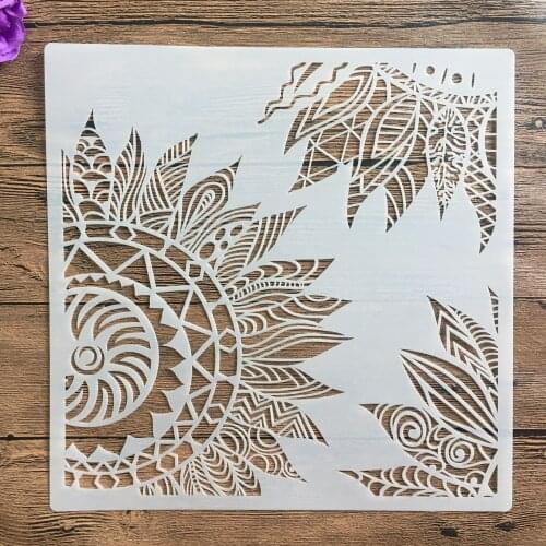 30 * 30cm Mandala Geometry DIY Layering Stencils Wall Painting Scrapbook Coloring Embossing Album Decorative Template for walls