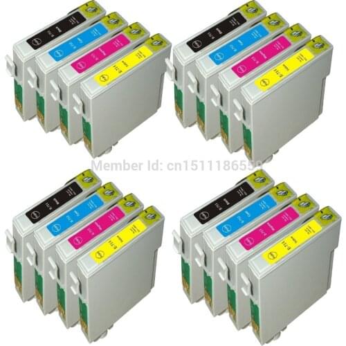 4 Set Compatible Ink Cartridges for Epson stylus SX105 SX115 SX205 SX215 SX415 SX515 SX515W Inkjet Printer