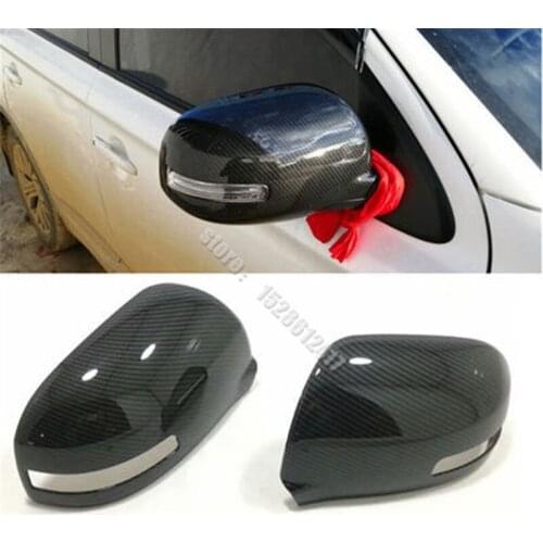 Car styling For Mitsubishi Outlander 3 2013-2021 ABS Decoration Car Stick Rear View Rearview Side Glass Mirror Cover Trim Frame