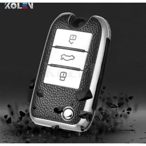 TPU+PU Car Remote Key Case Cover Holder Shell For MG MG6 ZS i6 EV EZS HS EHS For Roewe RX3 RX5 RX8 i5 i6 ERX5 2017 Accessories