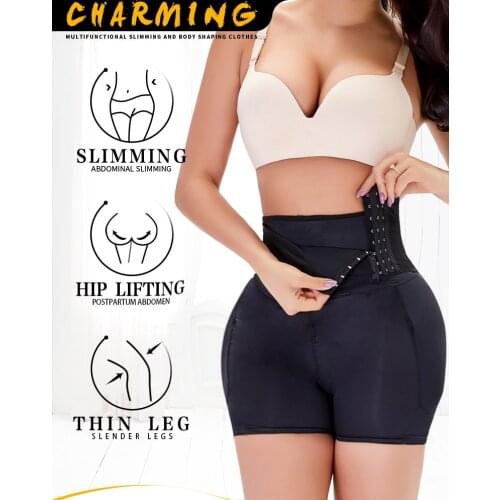 Three-breasted high-waisted buttock panties body shapping clothing