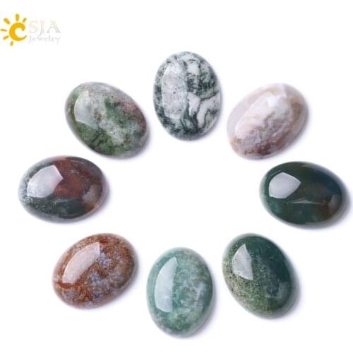 CSJA 1PC No Hole Reiki Indian Agates Onyx Beads Natural Loose Semi-precious Stone for DIY Handmade Original Jewelry Making F282