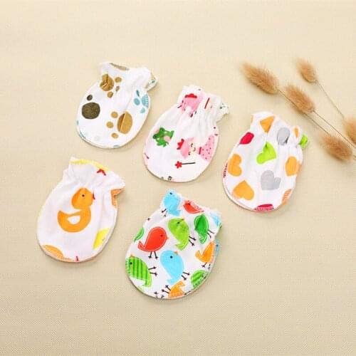 Fashion Baby Anti Scratching Gloves Newborn Protection Face Cotton Scratch Mittens