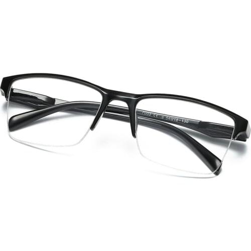 Half-frame Reading Glasses Ultralight Resin Lenses Diopter +0.75 1.0 1.25 1.5 1.75 2.0 2.25 2.5 2.75 3.0 3.25 3.5 3.75 4.0