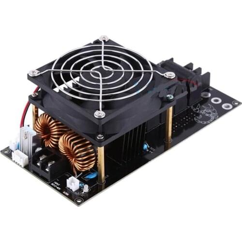1000W 20A ZVS Tesla Induction Heating Board Module Heater PCB build in Cooling Fan 12-36V DIY Kit Black