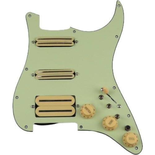 Prewired loaded Pickguard Guitar Pickups Humbucker Pickups Alnico 5 HSS Wiring Harness Push-Pull Single Cut Set For /Strat