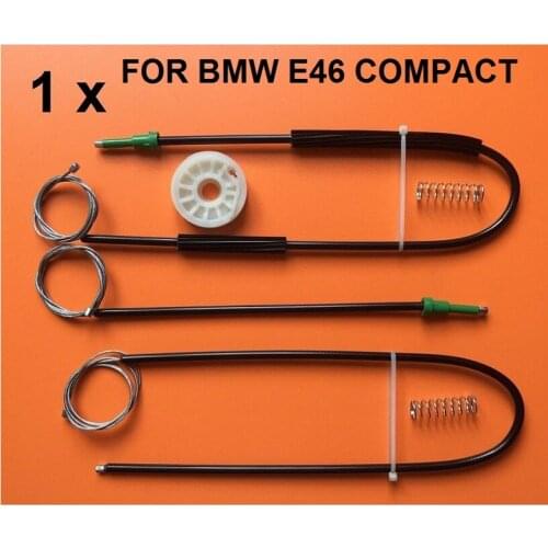 FOR BMW E46 COMPACT WINDOW REGULATOR REPAIR KIT PLASTIC FRONT LEFT or RIGHT 06/2001 to 12/2004