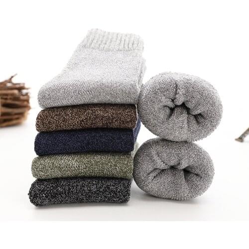 S010 Brand New 5pcs/ pack navy blue grey brown Casual Breathable winter warm Male Socks Hot Sale mens Cotton Socks
