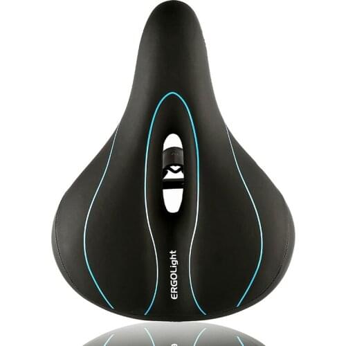 2020 PVC Leather MTB Road Mountain Bike Seats Men Bicycle Saddles Hollow Cushion Women Cycle Part With Taillights D0251