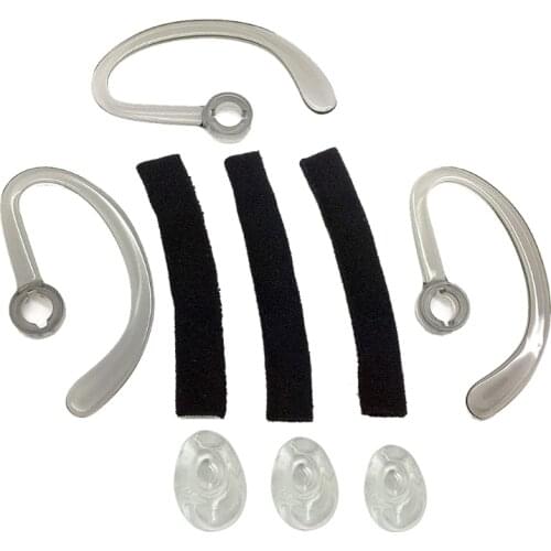 Ear Tips + Ear Hook Loops + Foam Spare Fit for plantronics- CS540 Savi W440 W740
