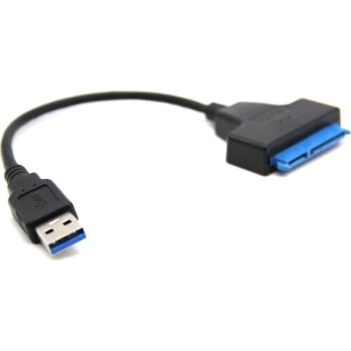 High Quality 20CM Super Speed USB 3.0 To SATA 22 Pin 2.5 Inch Hard Disk Driver SSD Adapter Cable Converter