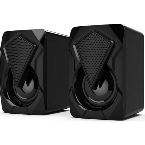 X2 Multimedia Desktop Computer Audio Home Desktop RGB Colorful USB Speaker Wired Subwoofer Push-button Smart Speaker