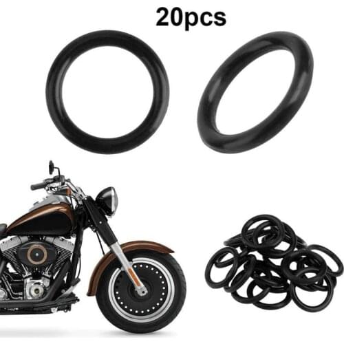 20Pcs Black Rubber Twin Cam Oil Drain Plug O-rings for Harley Davidson Motorcycle Accessories & Parts Cam Oil Drain Plug O-rings