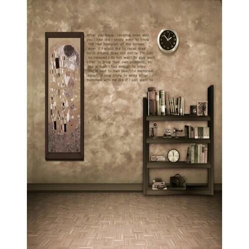 5x7ft Vintage Room Clock Photography Backdrops Photo Props Studio Background