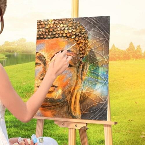 Abstract Buddha Face DIY Paint By Numbers Set Oil Paints 40*50 Oil Painting Home Decoration Crafts For Adults Art