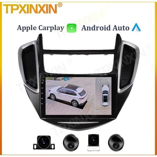 6+128G For Chevrolet Tracker 3 2013 - 2020 Android Auto Car Radio Video Player Carplay Head Unit GPS Navigation 360 Camera
