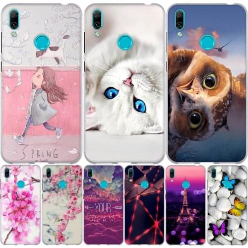 Case for Huawei Y7 2019 Case Cover for Huawei y7 2019 Cover Funda Soft Silicone 3d Cute Back Cover for Coque Huawei Y7 2019 Capa