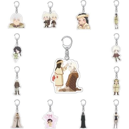 Anime To Your Eternity Key Chains Two-sided Keychain Cosplay Acrylic Pendant Keyring