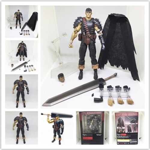 15cm Berserk Beruseruku Black Swordman 359 Action Figure series Collectable Model Toy Gift Doll