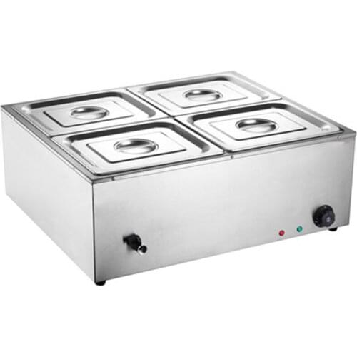 Insulation soup pool thickened commercial fast food truck desktop heating dish table large soup pool fast food insulation table