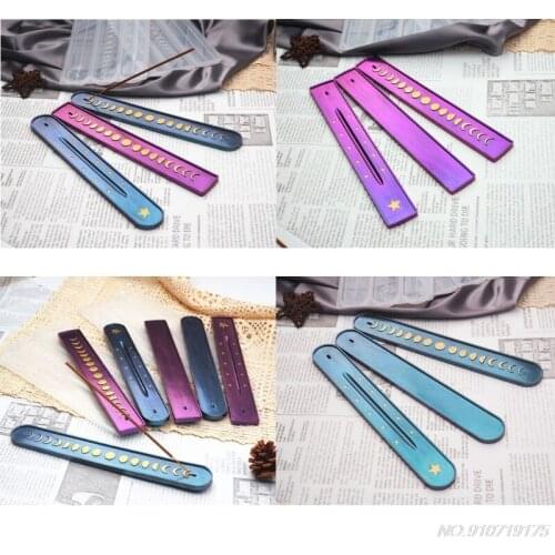 Catholic Incense Sticks Holder Resin Molds Moon Phase Incense Burner Ashes Catcher Epoxy Resin Casting Mold Art Crafts D18 20